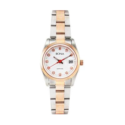 Bonia BN147-2517 Silver Rose Gold Jam Tangan Wanita