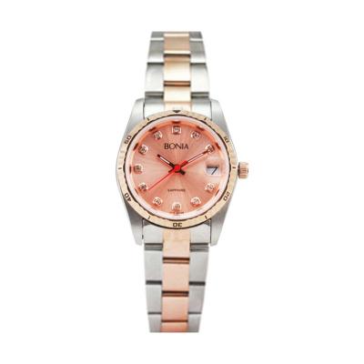 Bonia BN147-3577 Silver Rose Gold Jam Tangan Wanita