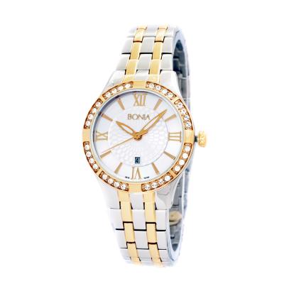 Bonia BNb10154-2113S Combi gold Stainless Steel Jam Tangan Wanita