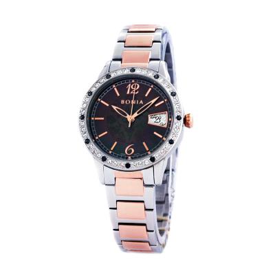 Bonia BNb10171-2635s Coklat Rosegold Jam Tangan Wanita