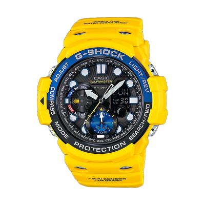 CASIO G-SHOCK GN-1000-9A GULFMASTER Twin Sensor Yellow Jam Tangan Pria