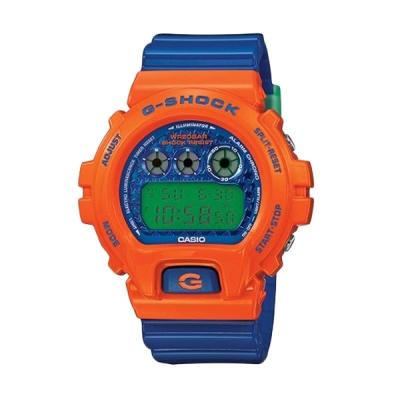 CASIO G-Shock DW-6900SC-4DR Biru Orange Jam Tangan Pria