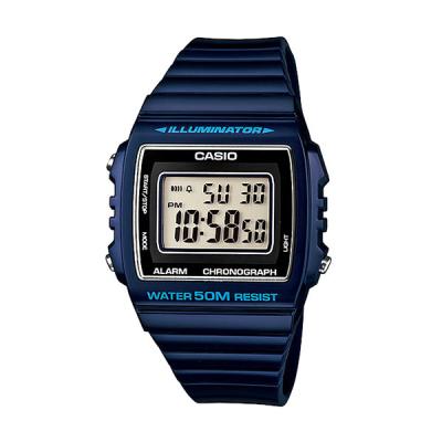 CASIO Illuminator W-215H-2A Glossy Blue Jam Tangan Pria