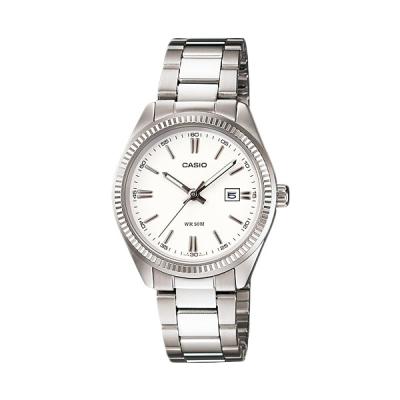 CASIO LTP-1302D-7A1 Silver White Jam Tangan Wanita