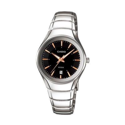 CASIO LTP-1325D-1AVDF Silver Black Jam Tangan Wanita