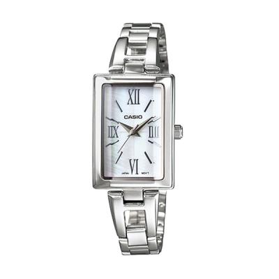 CASIO LTP-1341D-7A Silver White Jam Tangan Wanita