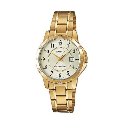 CASIO LTP V004G 9B Gold Jam Tangan Wanita