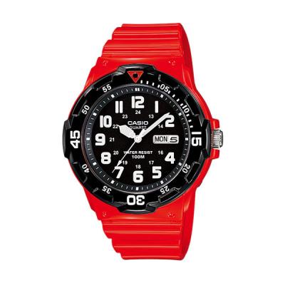 CASIO MRW-200HC-4BV Black Red Jam Tangan Pria