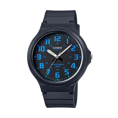 CASIO MW-240-2B Casual Jam Tangan Pria - Black Blue