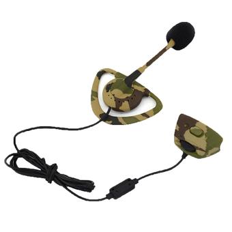 Camouflage Headphones Microphone Gaming Headset Pairs Mak Earhook for XBOX360 (Army Green) (Intl)  