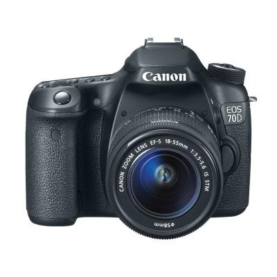 Canon EOS 70D Kit 18-55mm STM Black Kamera DSLR [Wi-Fi]