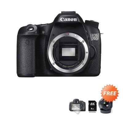 Canon EOS 70D WiFi Kamera DSLR [Body Only] + Screen protector + SDHC 8 GB + Canon EF 50mm f/1.8 II