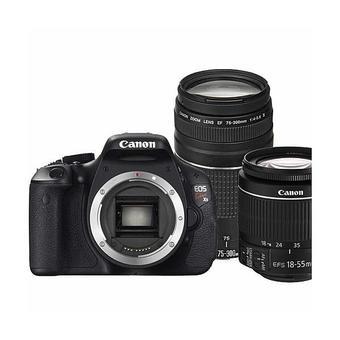 Canon EOS Kiss X5 Digital Camera With 18-55mm 75-300mm III Lens Kit Black  