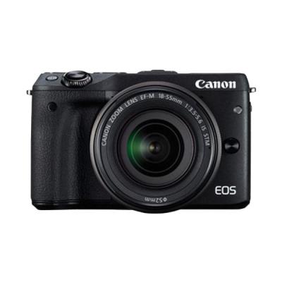 Canon EOS M3 Kit EF-M18-55 IS STM Hitam Kamera Mirrorless
