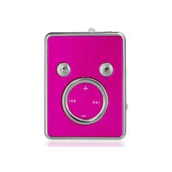 Cartoon Clip MP3 Player with Light TF Card Reader Red  