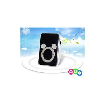 Cartoon Clip MP3 Player with TF Card Reader Black  