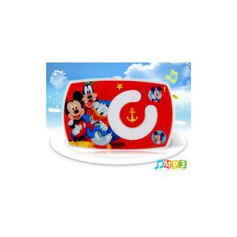 Cartoon Mouse Print Clip MP3 Player with TF Card Reader Red  