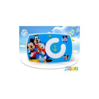 Cartoon Mouse Print Clip MP3 Player with TF Card Reader Blue  