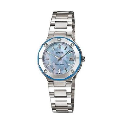 Casio Analog LTP-1366D-2ADF Silver Biru Jam Tangan Wanita