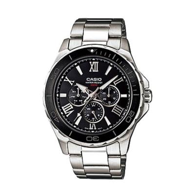 Casio Analog MTD-1075D-1A1VDF Hitam Jam Tangan Pria