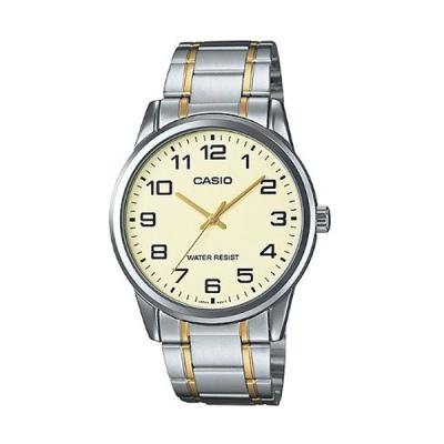 Casio Analog MTP-V001SG-9BUDF Silver Gold Jam Tangan Pria