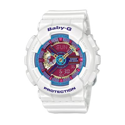 Casio BABY-G BA-112-7A White Pink Blue Jam Tangan Wanita