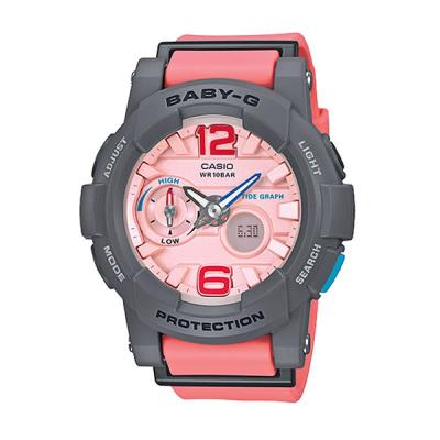 Casio BABY-G G-LIDE BGA-180-4B2 Pink Grey Red Jam Tangan Wanita