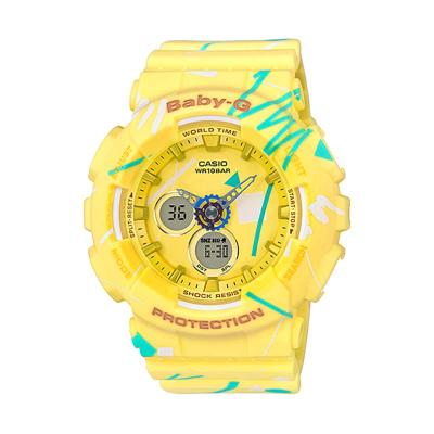 Casio Baby-G BA-120SC-9A Pop Grafiti Sports Jam Tangan Wanita - Yellow