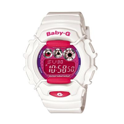 Casio Baby G BG-1006SA-7ADR Putih Pink Jam Tangan Wanita