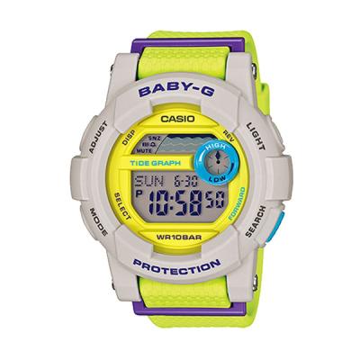 Casio Baby-G BGD-180-3DR G-LIDE Neon Yellow White Jam Tangan Wanita