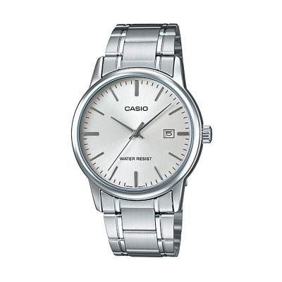 Casio Casual MTP-V002D-7A Silver Jam Tangan Pria