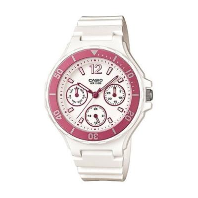 Casio Diver Look LRW-250H-4AVDF Putih Pink Jam Tangan Wanita