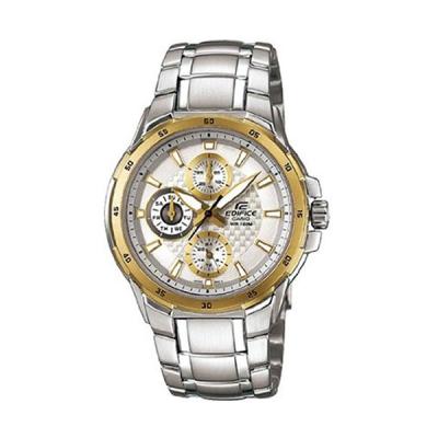 Casio Edifice EF-337DB-7AVDF Silver Gold Jam Tangan Pria