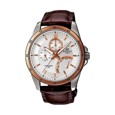 Casio Edifice EF-341L-7AVDF Putih Coklat Jam Tangan Pria