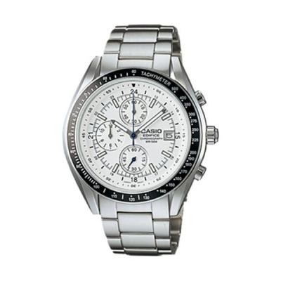 Casio Edifice EF-503D-7AVDF Silver Putih Jam Tangan Pria