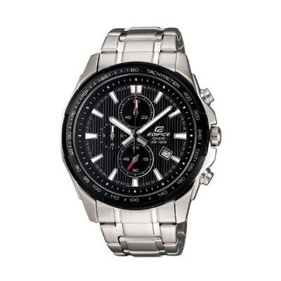 Casio Edifice EF-566D-1A1VDF Silver Hitam Jam Tangan Pria