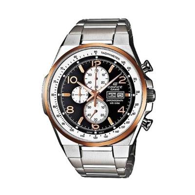 Casio Edifice EFR-503D-1A5VDF Silver Black Jam Tangan Pria