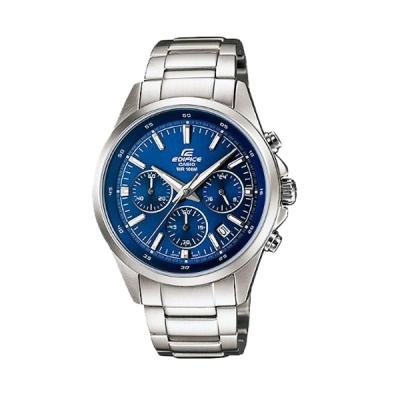 Casio Edifice EFR-527D-2AVDF Silver Biru Jam Tangan Pria