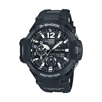 Casio G-Shock GA-1100-1ADR Gravity Master Hitam Jam Tangan Pria