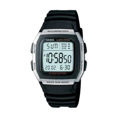 Casio Illuminator W-96H-1AV Hitam Jam Tangan Pria