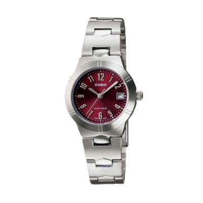 Casio LTP-1241D-4A2 Casual Maroon Jam Tangan Wanita