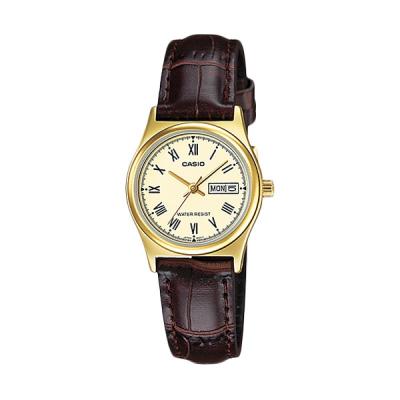 Casio LTP-V006GL-9B Gold Brown Jam Tangan Wanita