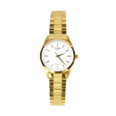 Casio Ladies Analog LTP-1274G-7ADF Putih Gold Jam Tangan Wanita