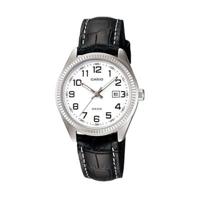 Casio Ladies Analog LTP-1302L-7BVDF Putih Hitam Jam Tangan Wanita