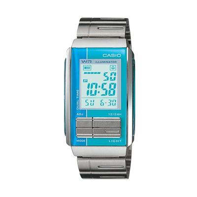 Casio Ladies Futurist LA-201W-2A2UDF Biru Silver Jam Tangan Wanita