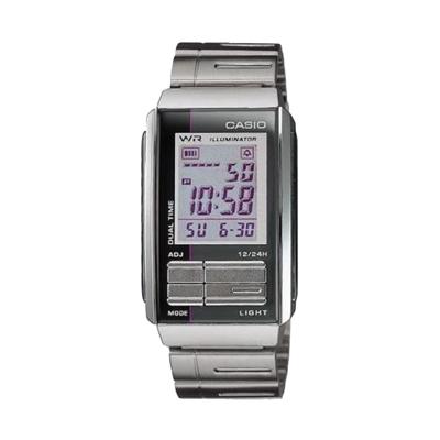 Casio Ladies Futurist LA-201WD-6AUDF Silver Ungu Jam Tangan Wanita