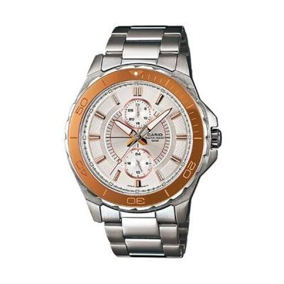 Casio MTD-1077D-7AVDF Analog Putih Jam Tangan Pria