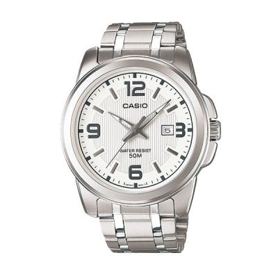 Casio MTP-1314D-7A Silver White Jam Tangan Pria