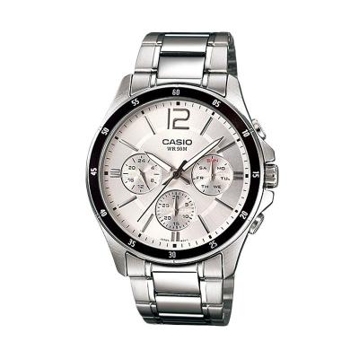 Casio MTP-1374D-7A White Silver Jam Tangan Pria