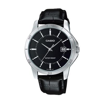 Casio MTP-V004L-1A Black Jam Tangan Pria